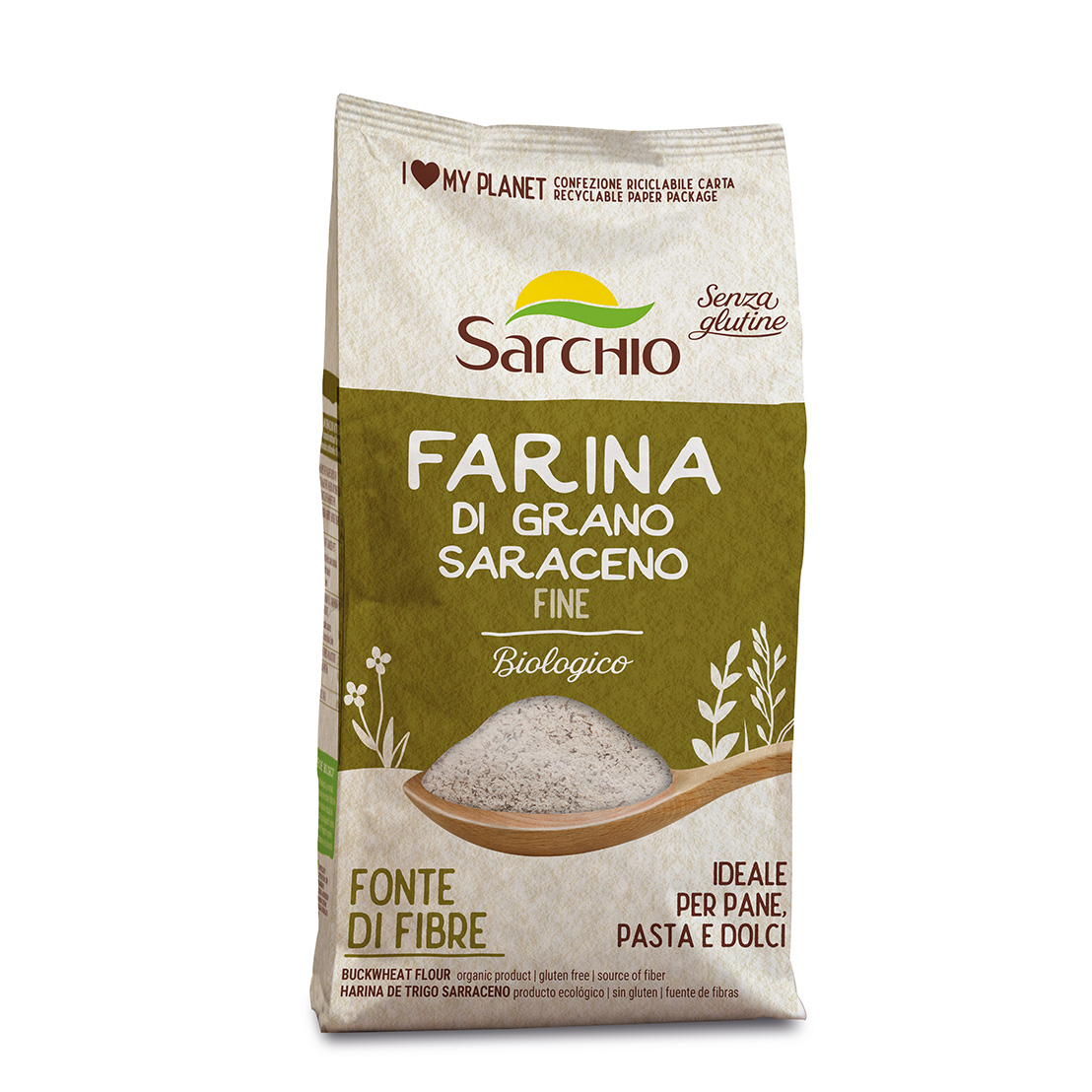 Farina di Grano Saraceno Integrale Senza Glutine