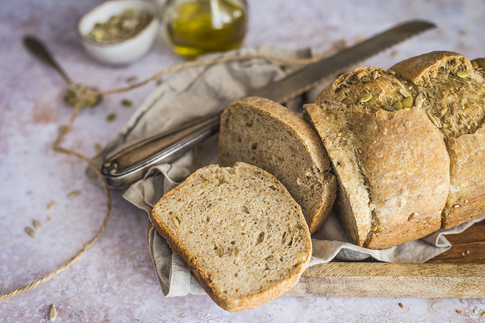 Pane morbido con semi misti senza glutine