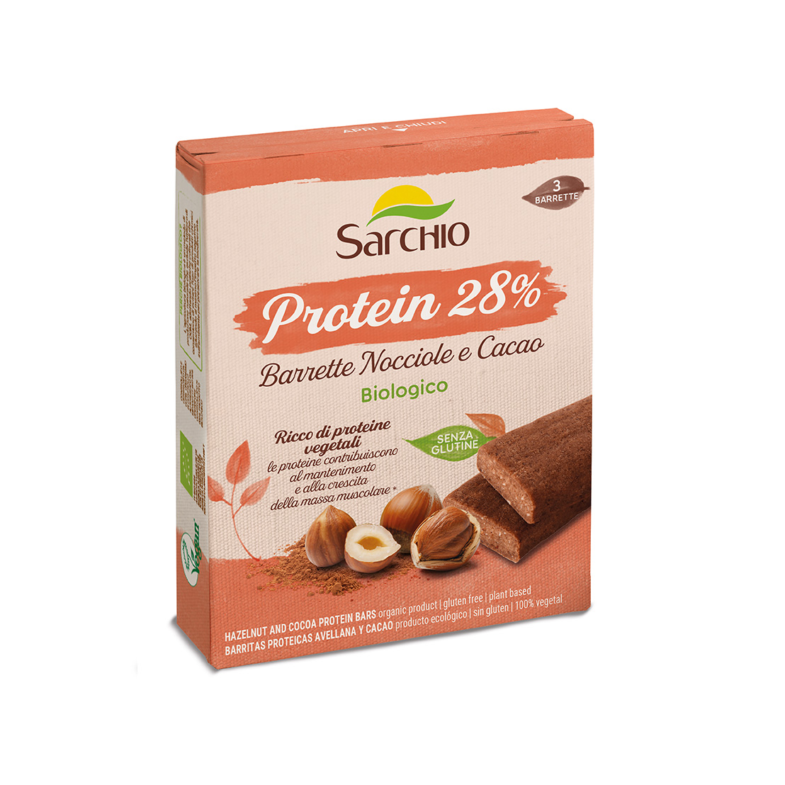 Barritas Proteicas <br> Avellana y Cacao