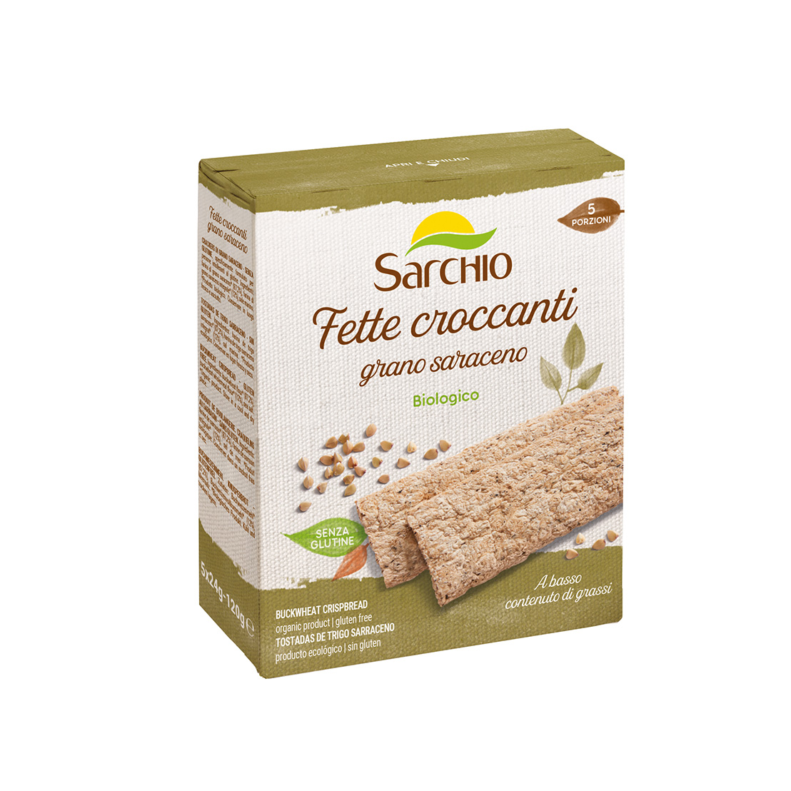 Productos Biológicos, Sustitutos del pan, Tostadas crujientes de trigo  sarraceno